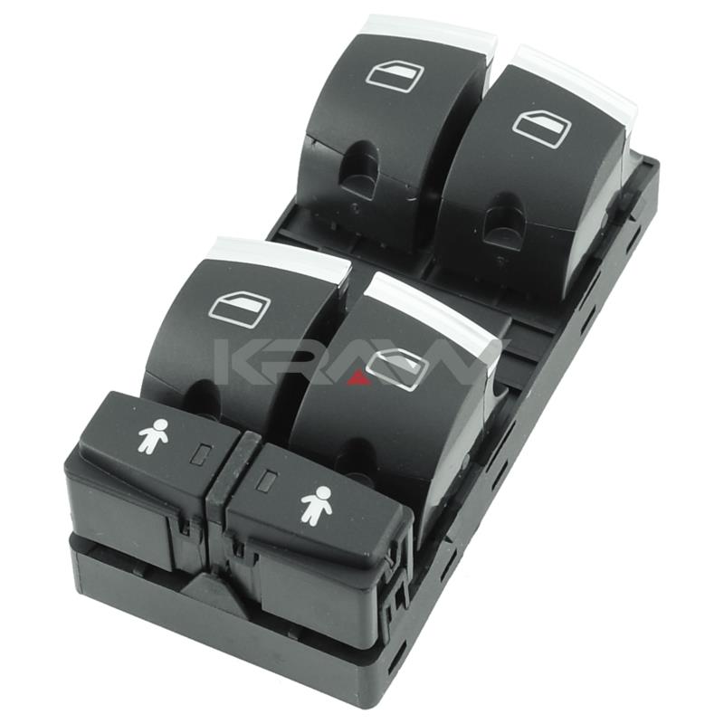 Q715 Cam Açma Düğmesi Sol Dörtlü Krom,4F0959851J