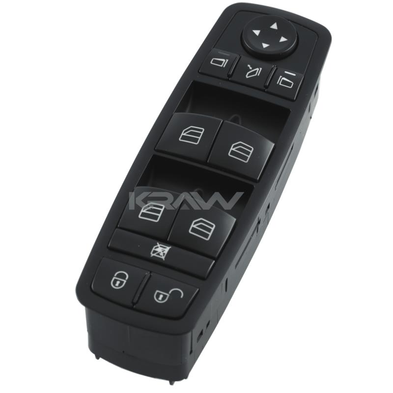 Mercedes W169 W245 Cam Açma Düğmesi Sol Dörtlü Siyah,1698206710