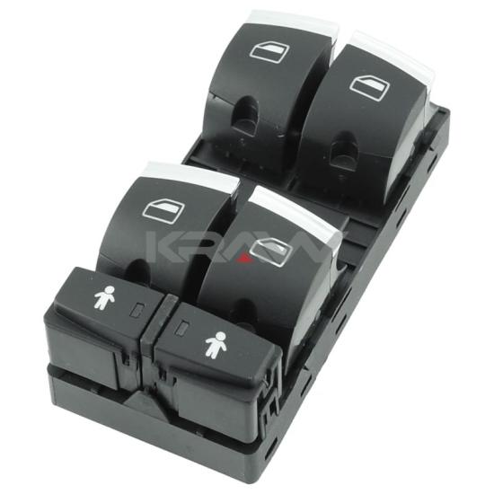 Q715 Cam Açma Düğmesi Sol Dörtlü Krom,4F0959851J