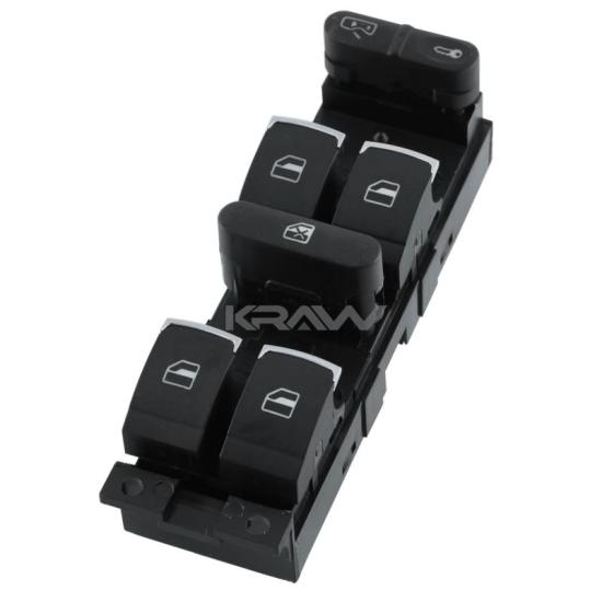 VW Golf 4 Passat B5 Bora Cam Açma Düğmesi Sol Krom,3BD959857