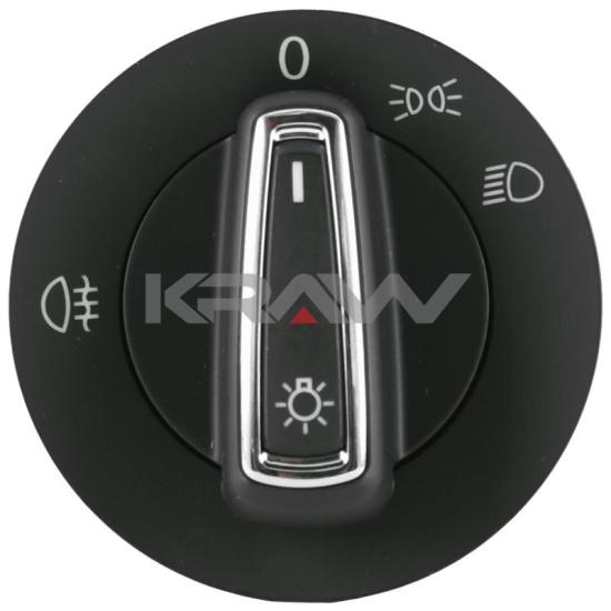 Volkswagen Golf 7 Polo Leon Far Düğmesi Krom TEK SIS,5G0941431BG