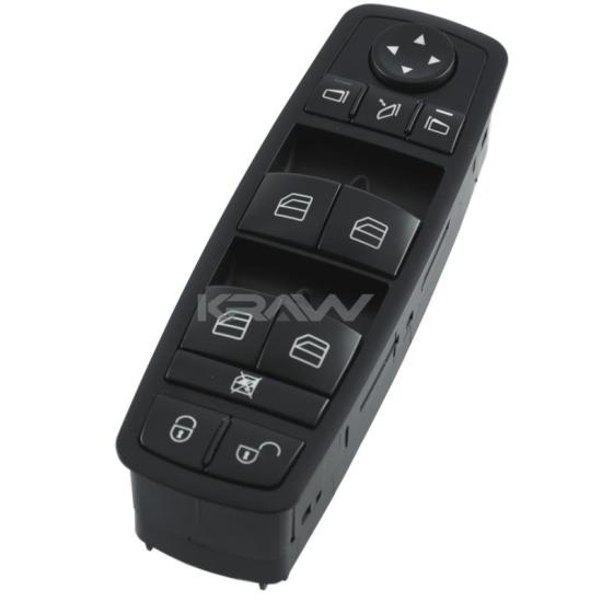 Mercedes W169 W245 Cam Açma Düğmesi Sol Dörtlü Siyah,1698206710