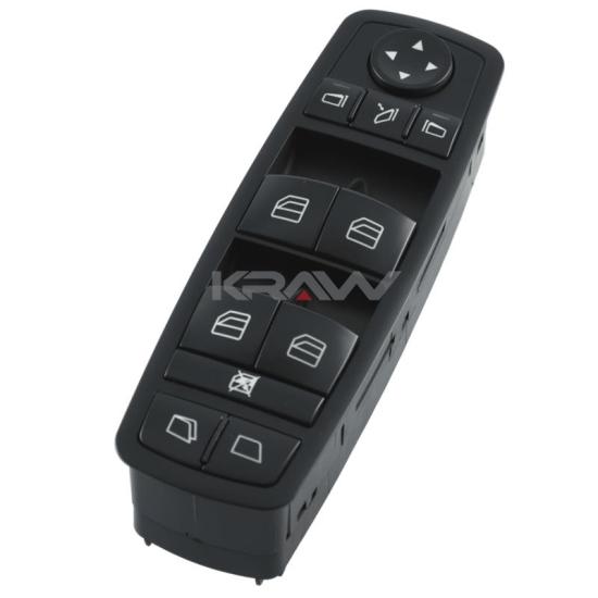 Mercedes W251 W164 X164 Cam Açma Düğmesi Sol Dörtlü Siyah,2518300390